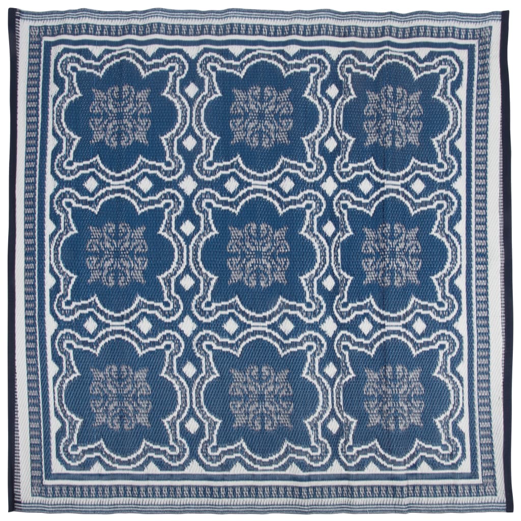 Esschert Design Venkovní koberec 151,5 cm modrobílý OC23