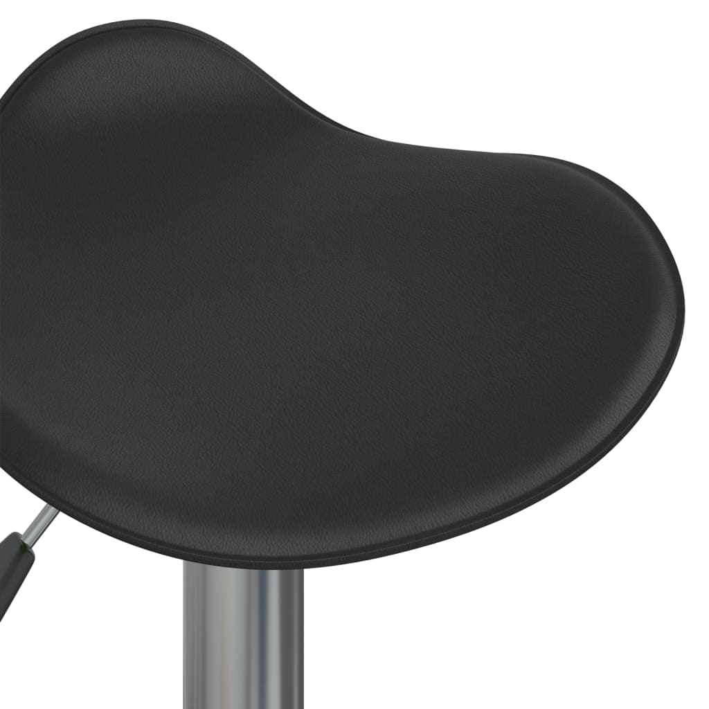 vidaXL Barová stolička černá chromovaná ocel a umělá kůže