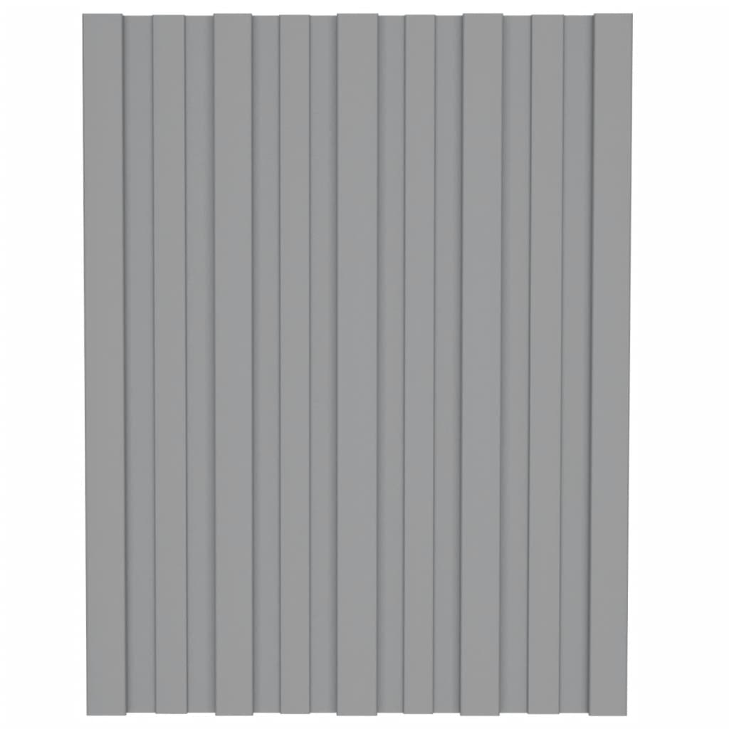 vidaXL Střešní panely 36 ks pozinkovaná ocel šedé 60 x 45 cm