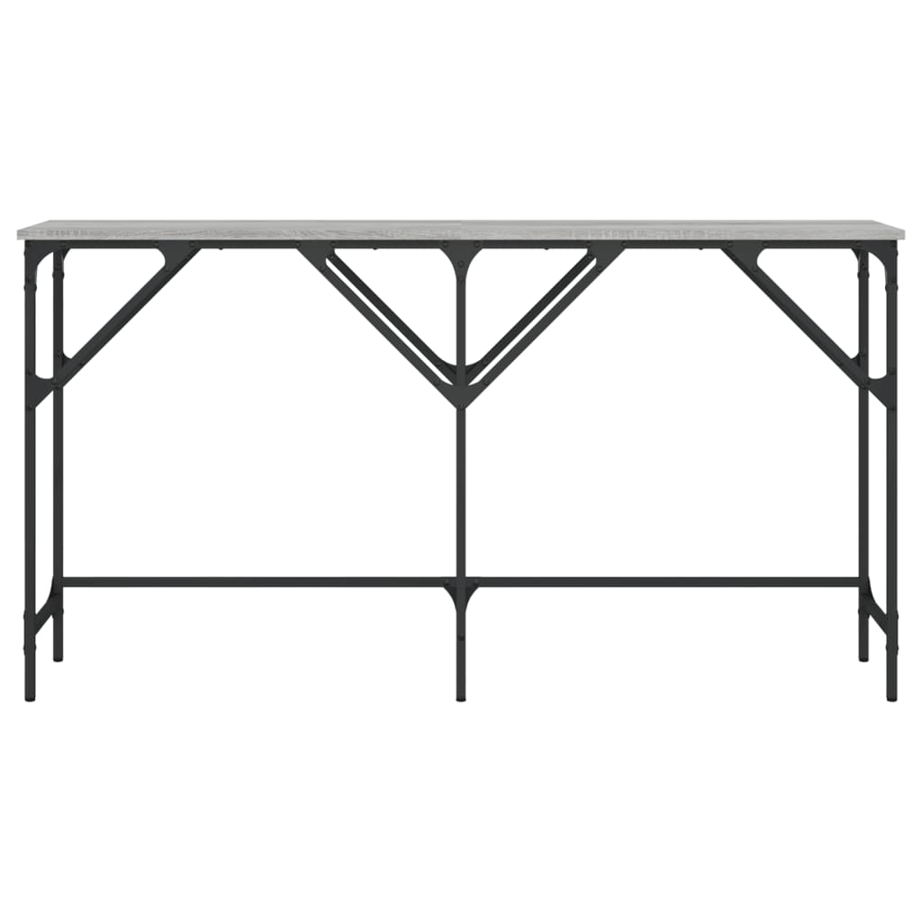 vidaXL Konzolový stolek šedý sonoma 140 x 29 x 75 cm kompozitní dřevo