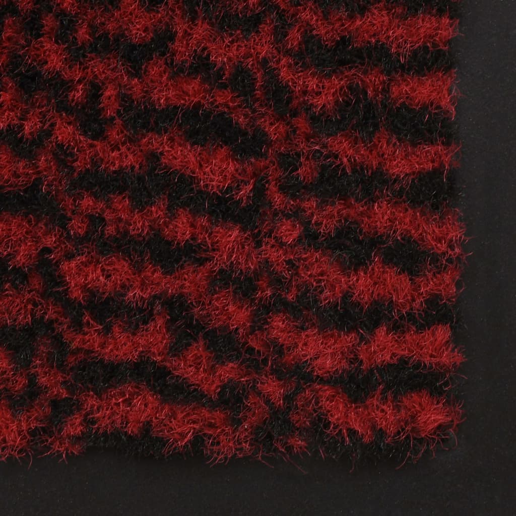 vidaXL Protiprachová obdélníková rohožka všívaná 60x90 cm červená