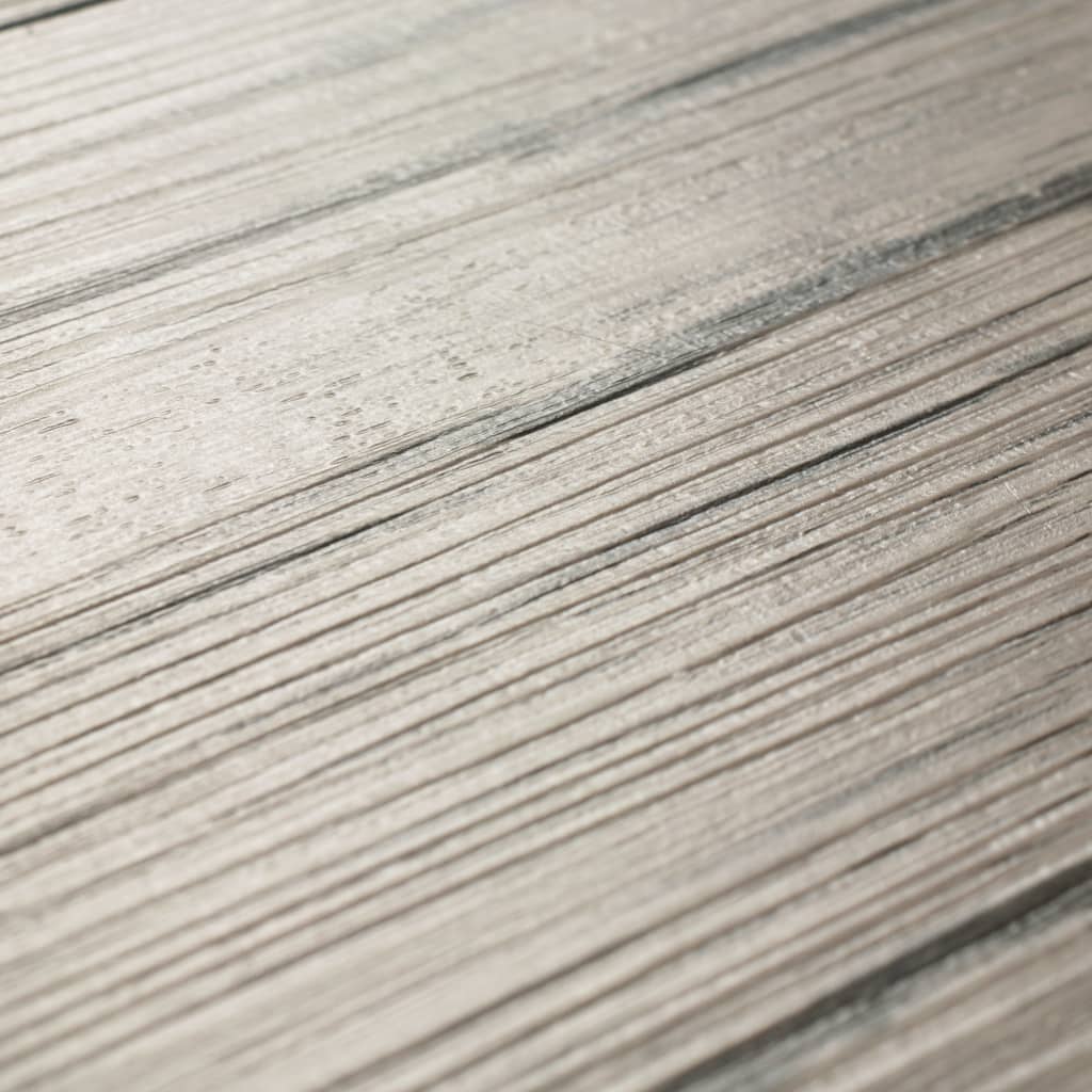 vidaXL Nesamolepicí PVC podlahová prkna 4,46 m² 3 mm světle šedá