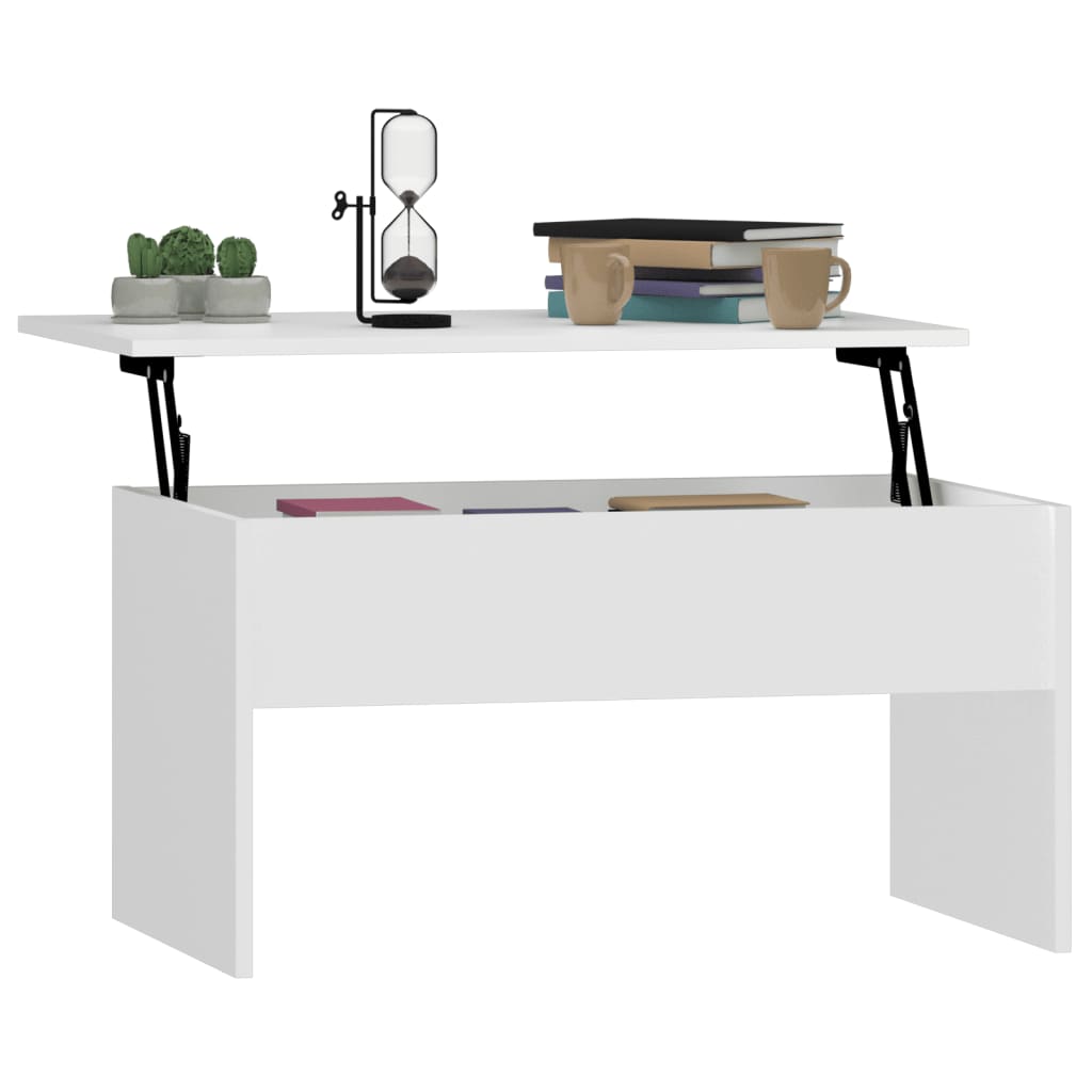 vidaXL Konferenční stolek bílý 80 x 50,5 x 41,5 cm kompozitní dřevo