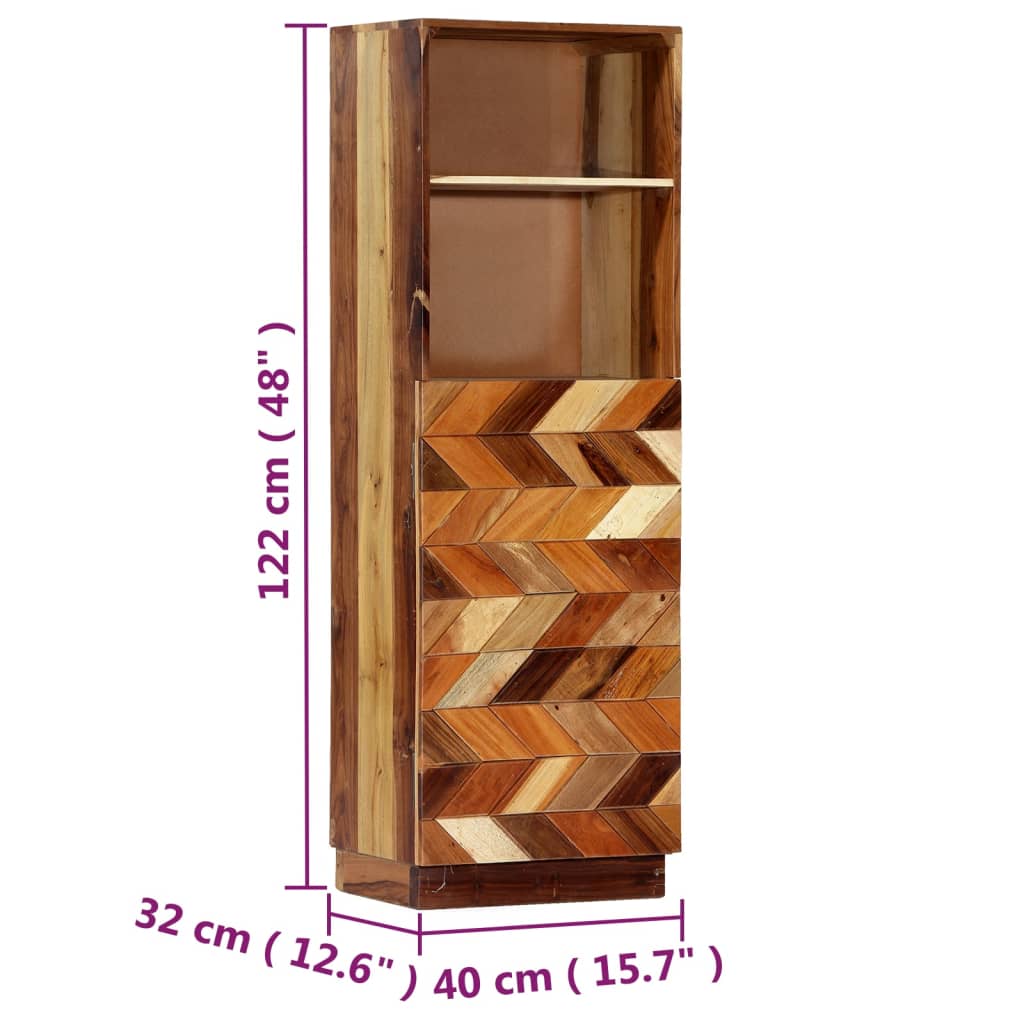 vidaXL Skříň highboard 40 x 32 x 122 cm masivní recyklované dřevo
