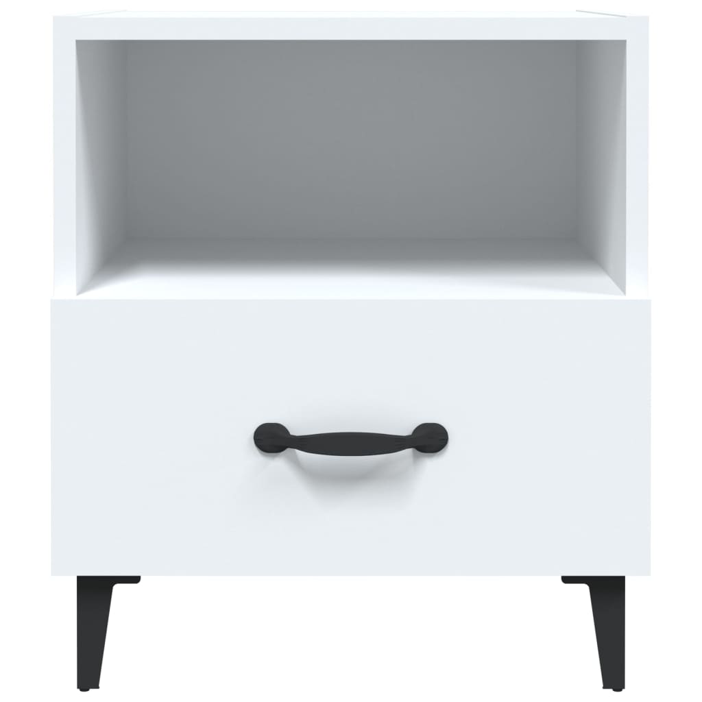 vidaXL Noční stolek bílý kompozitní dřevo