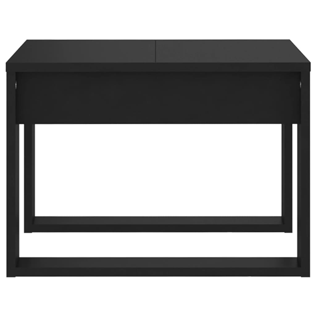 vidaXL Odkládací stolek černý 50 x 50 x 35 cm dřevotříska