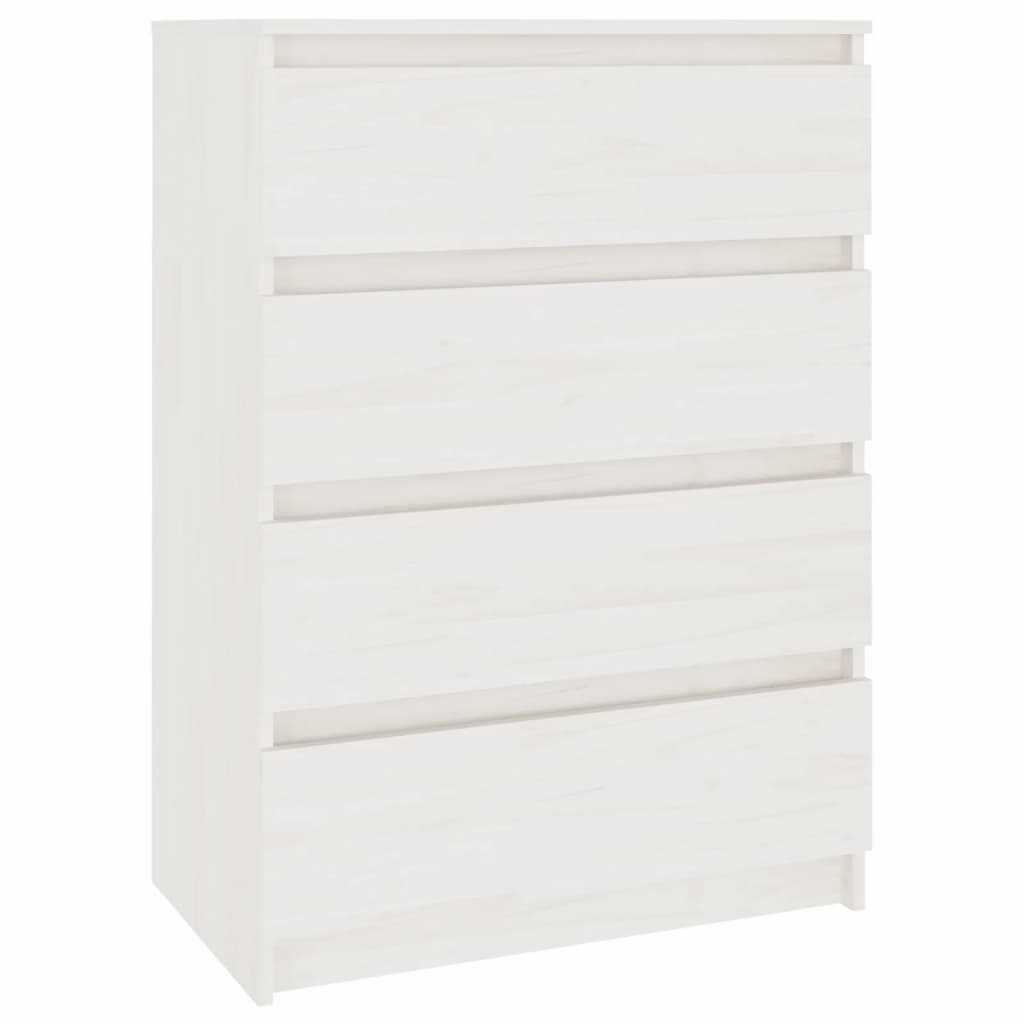 vidaXL Odkládací skříňka bílá 60 x 36 x 84 cm masivní borové dřevo