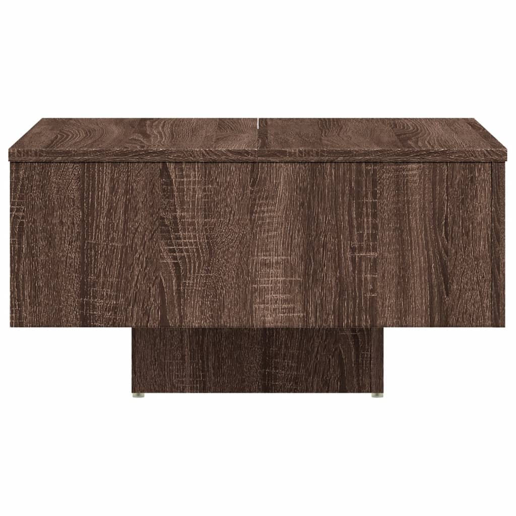 vidaXL Konferenční stolek hnědý dub 60x60x31,5 cm kompozitní dřevo