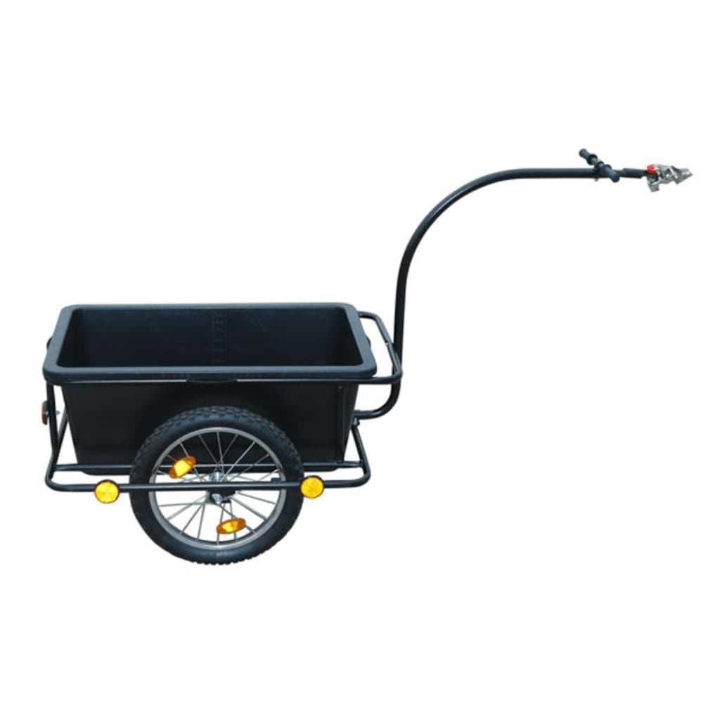 vidaXL Vozík za kolo/ruční kárka s 90 L plastovým vozíkem