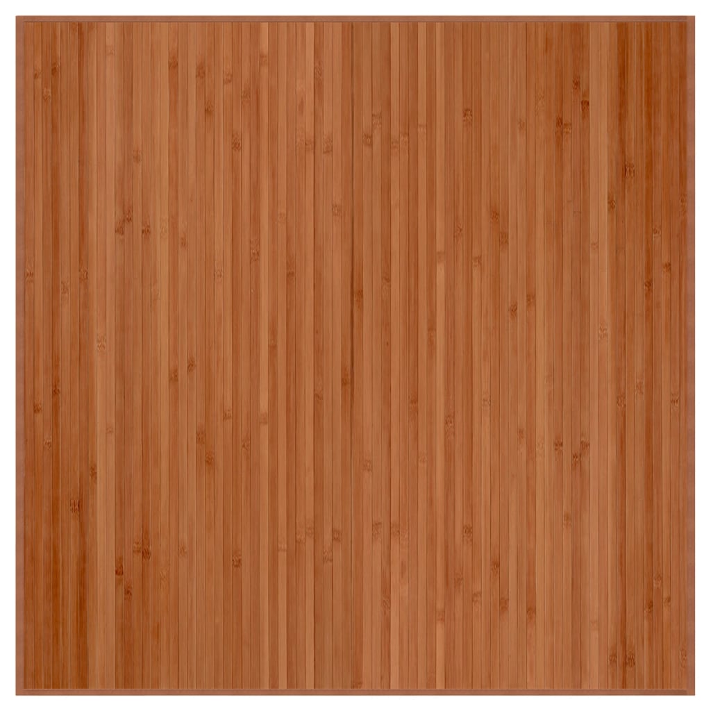 vidaXL Koberec čtvercový hnědý 100 x 100 cm bambus