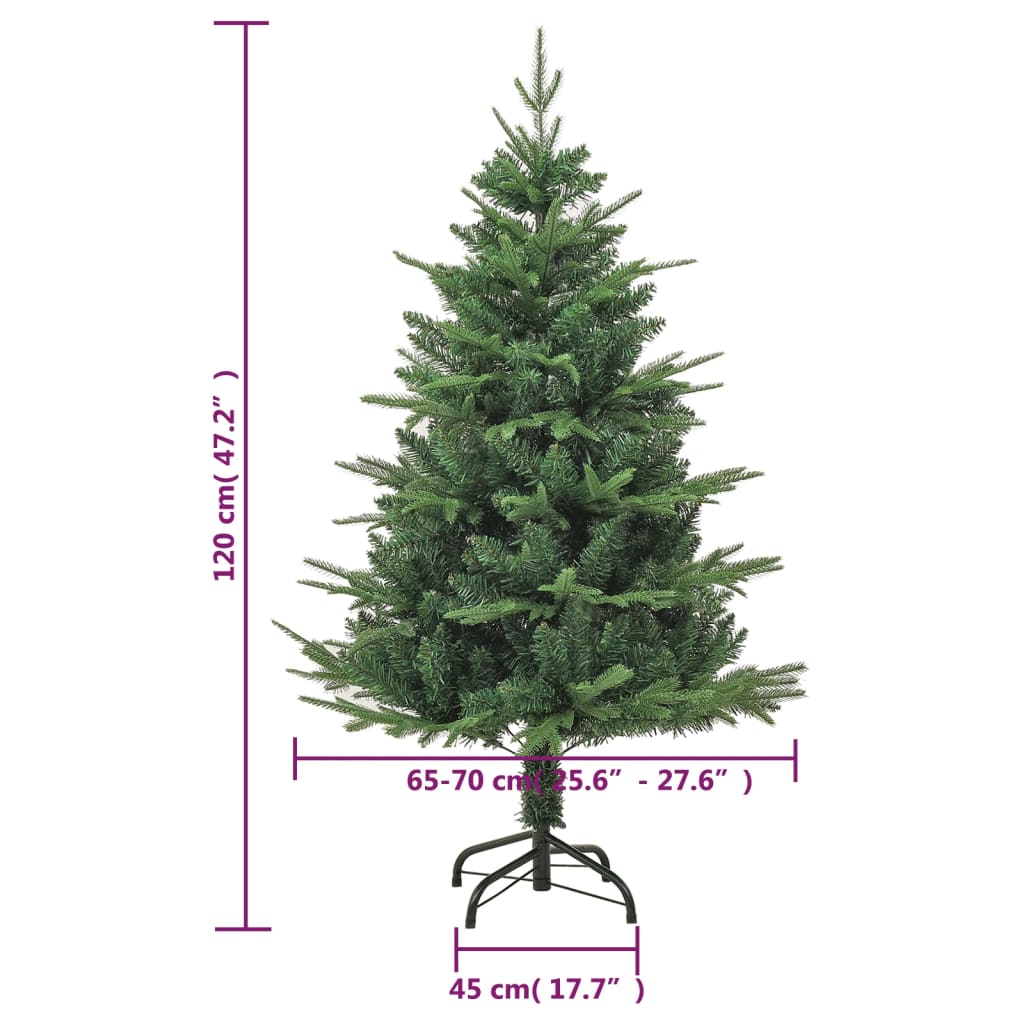 vidaXL Umělý vánoční stromek zelený 120 cm PVC a PE
