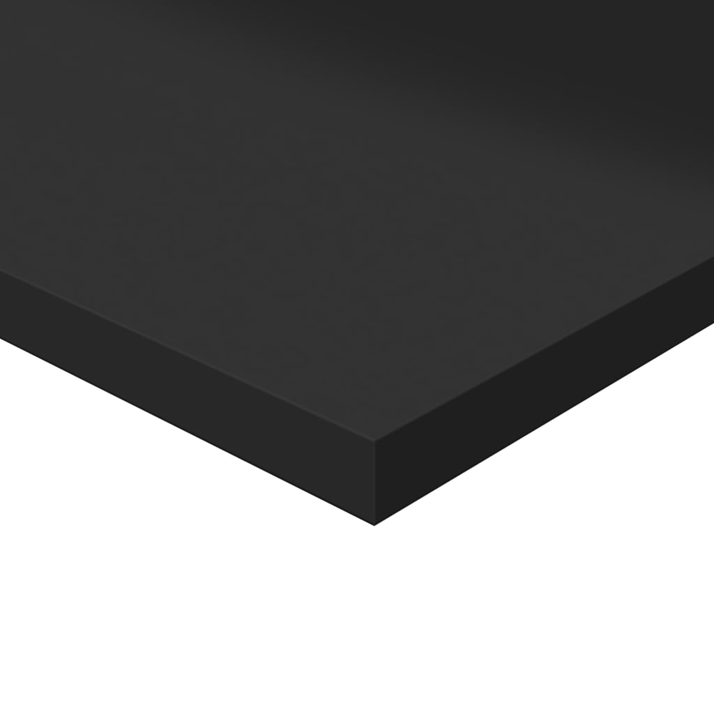 vidaXL Přídavné police 4 ks černé vysoký lesk 40x30x1,5 cm dřevotříska
