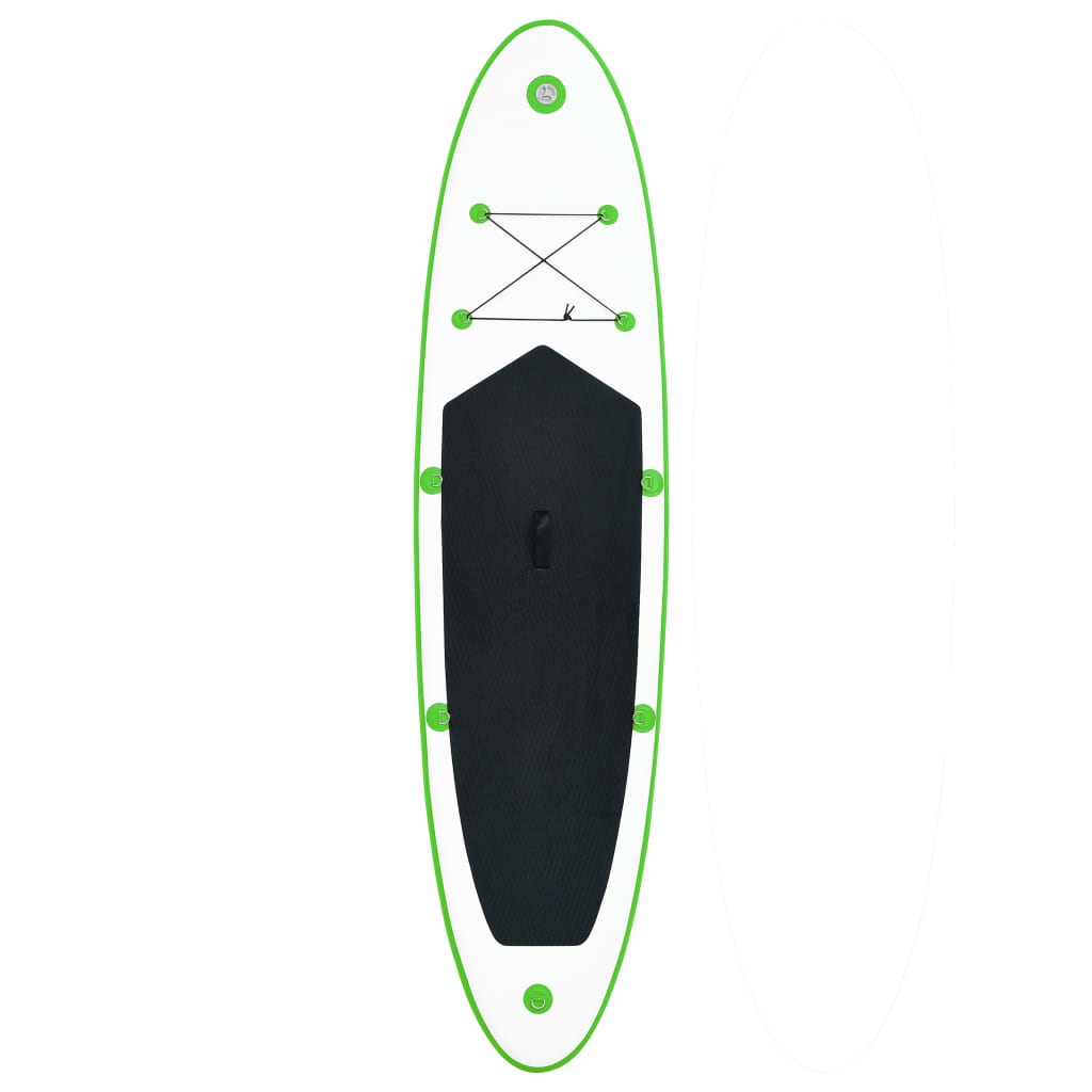 vidaXL Nafukovací SUP paddleboard zeleno-bílý