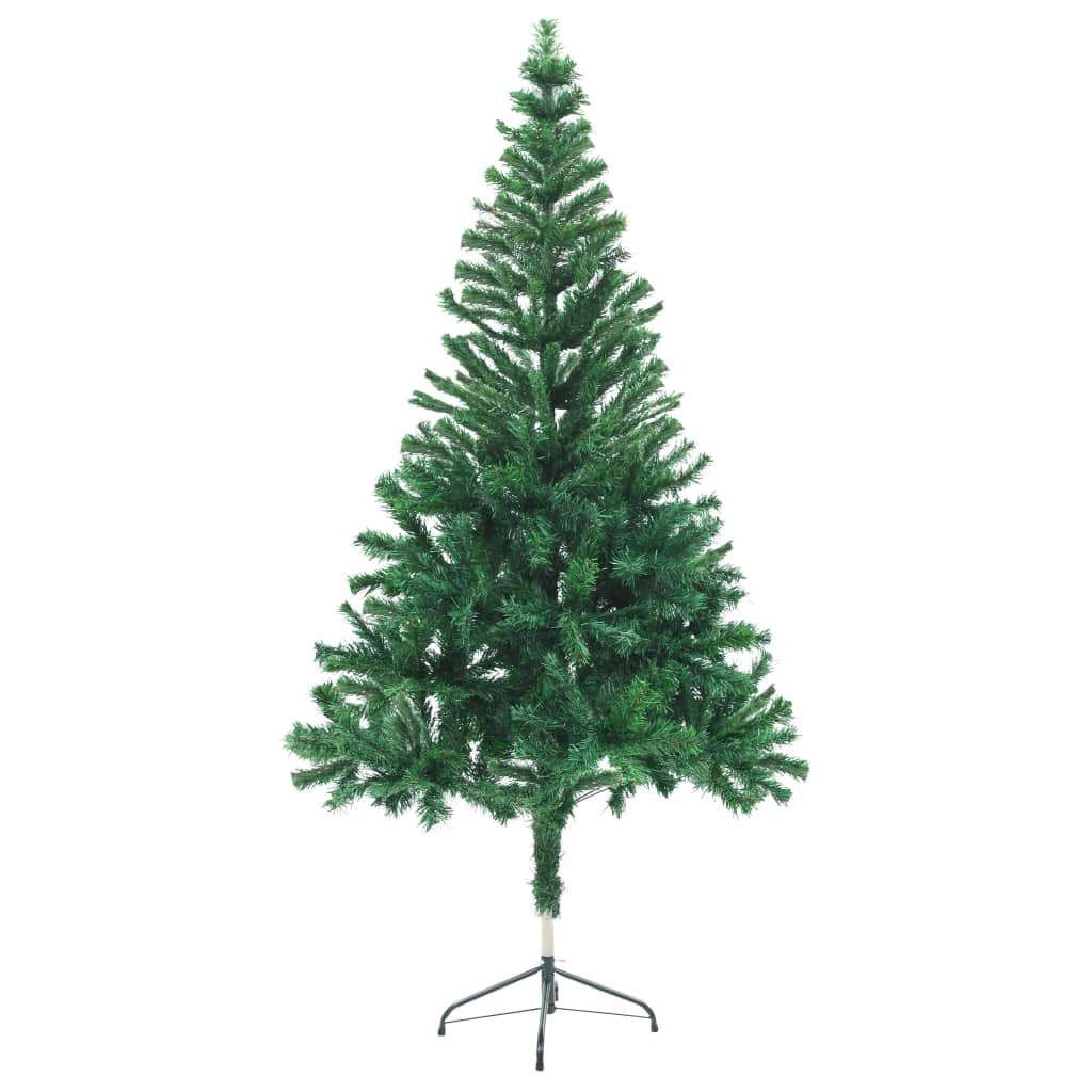 vidaXL Umělý vánoční stromek s LED a sadou koulí 150 cm 380 větviček