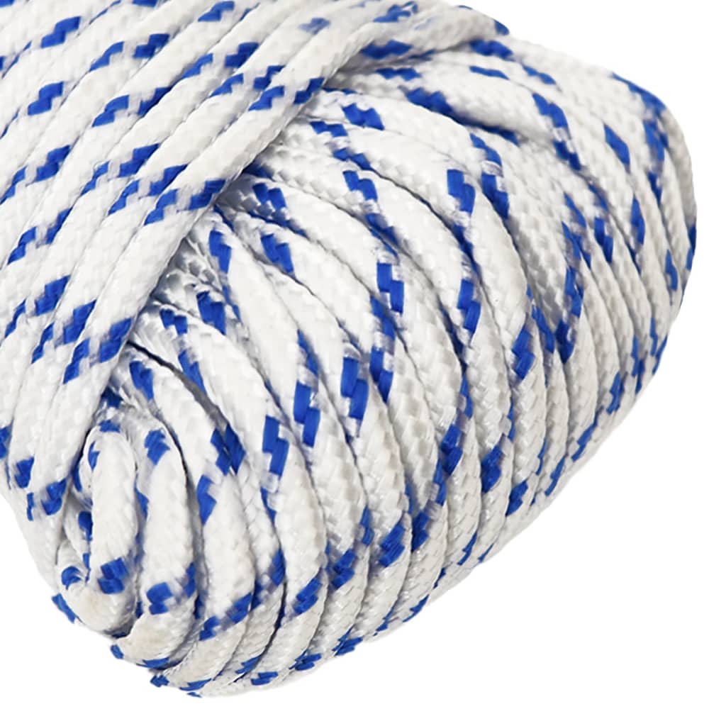 vidaXL Lodní lano bílé 3 mm 500 m polypropylen