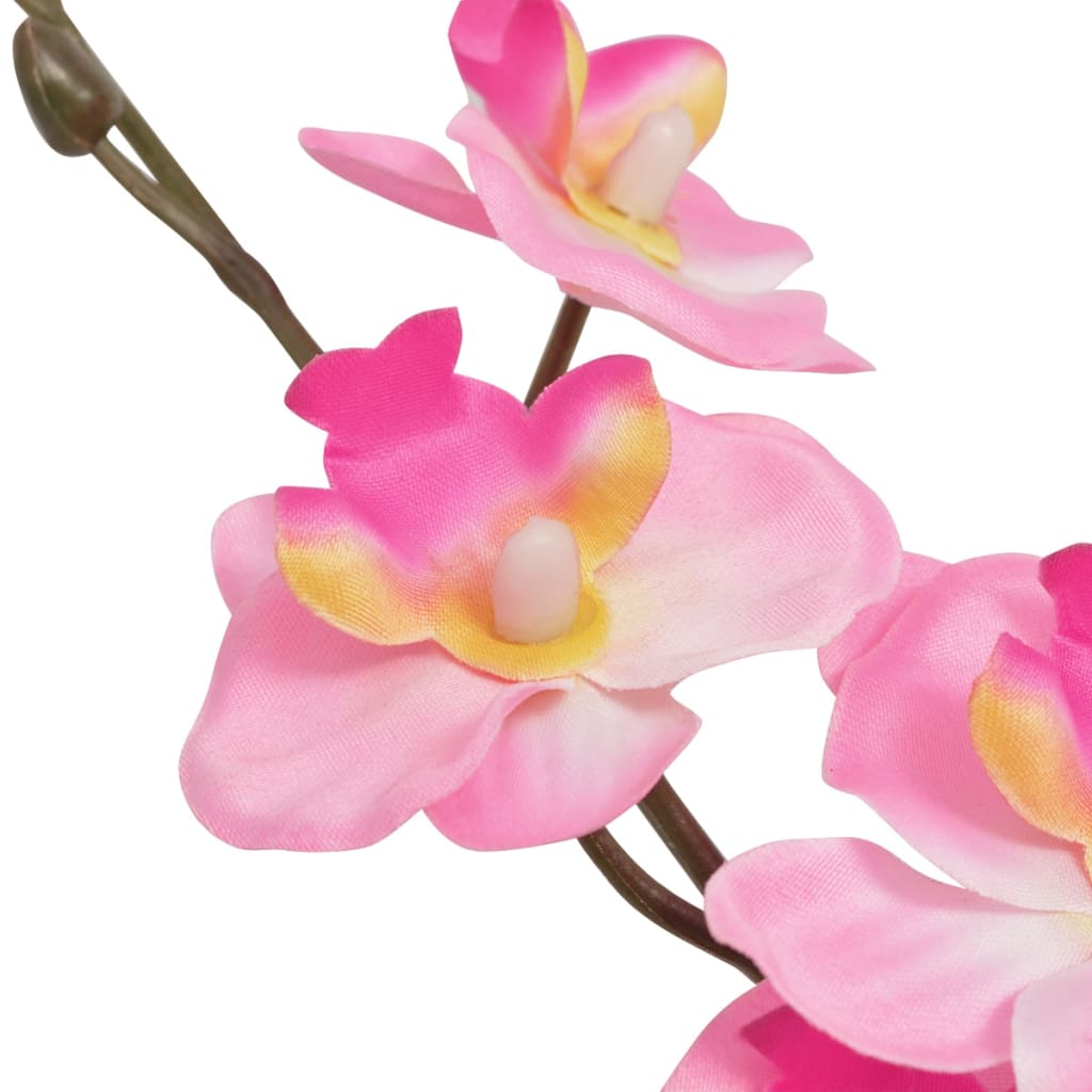 vidaXL Umělá rostlina orchidej s květináčem 30 cm růžová