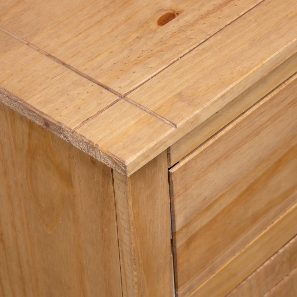 vidaXL Toaletní stolek 2dílná sada masivní borové dřevo řada Panama
