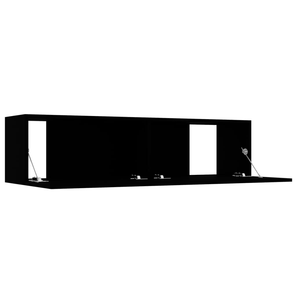 vidaXL TV stolek černý 120 x 30 x 30 cm dřevotříska