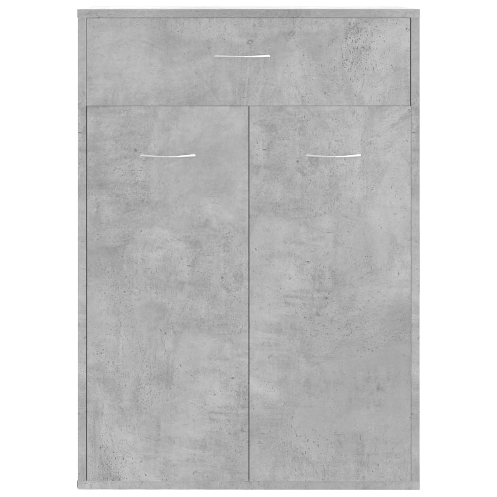 vidaXL Botník betonově šedý 60 x 35 x 84 cm dřevotříska
