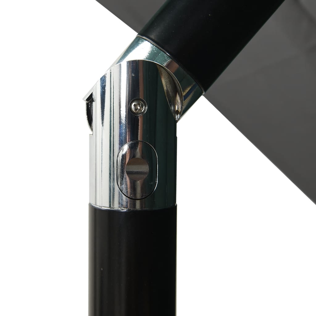 vidaXL 3stupňový slunečník s hliníkovou tyčí antracitový 2,5 x 2,5 m