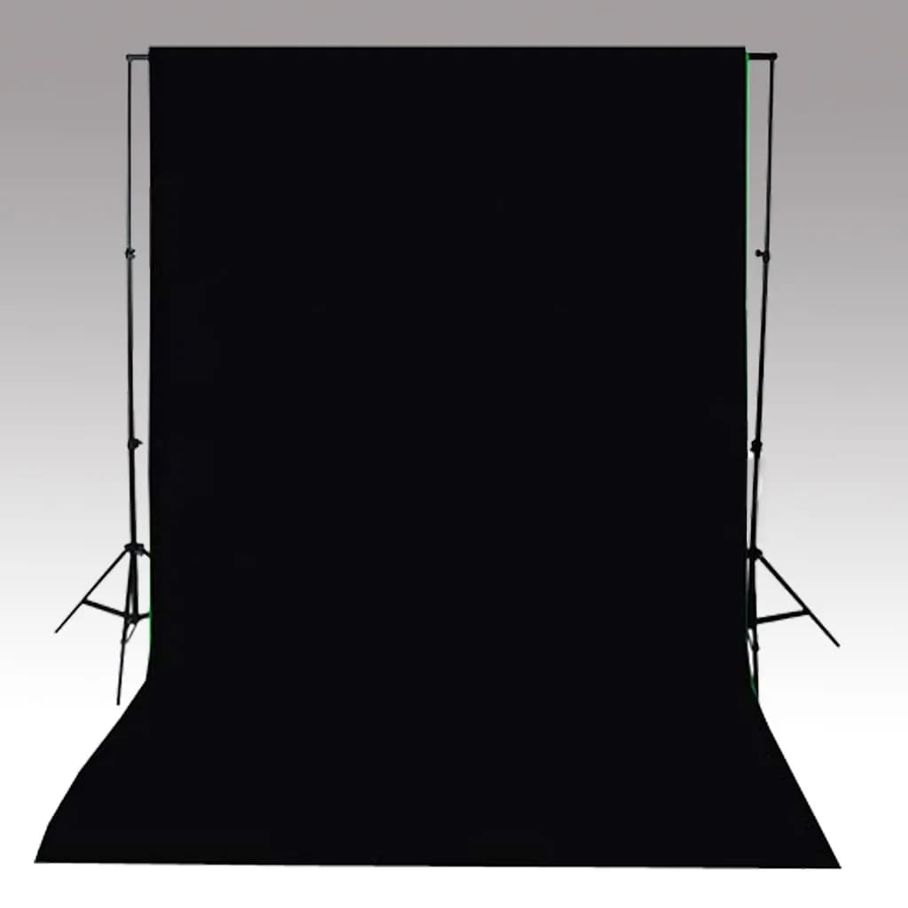 vidaXL Fotopozadí bavlněné černé 500 x 300 cm