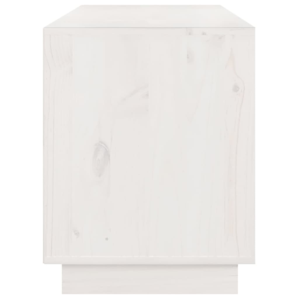 vidaXL TV skříňka bílá 176x37x47,5 cm masivní borové dřevo