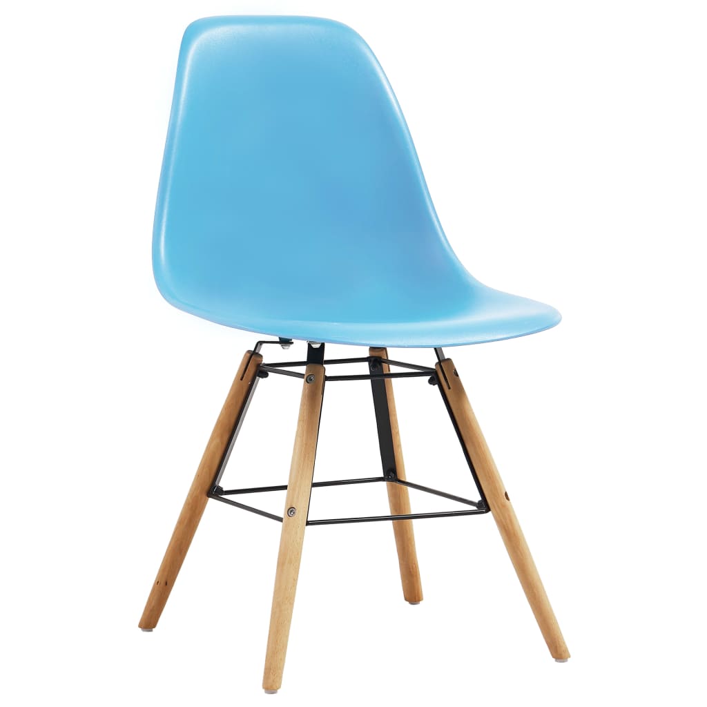 vidaXL Jídelní židle 6 ks modré plast