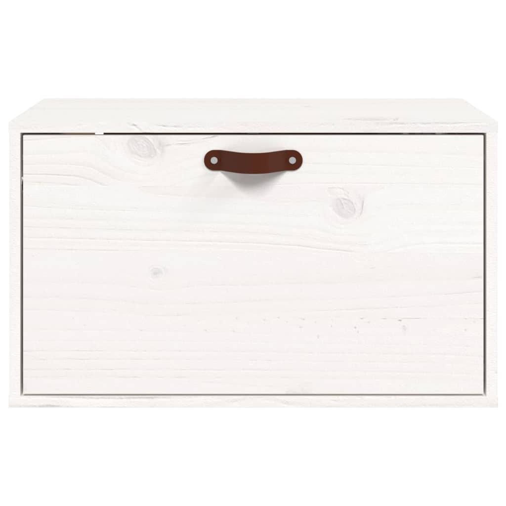 vidaXL Nástěnná skříňka bílá 60x30x35 cm masivní borové dřevo