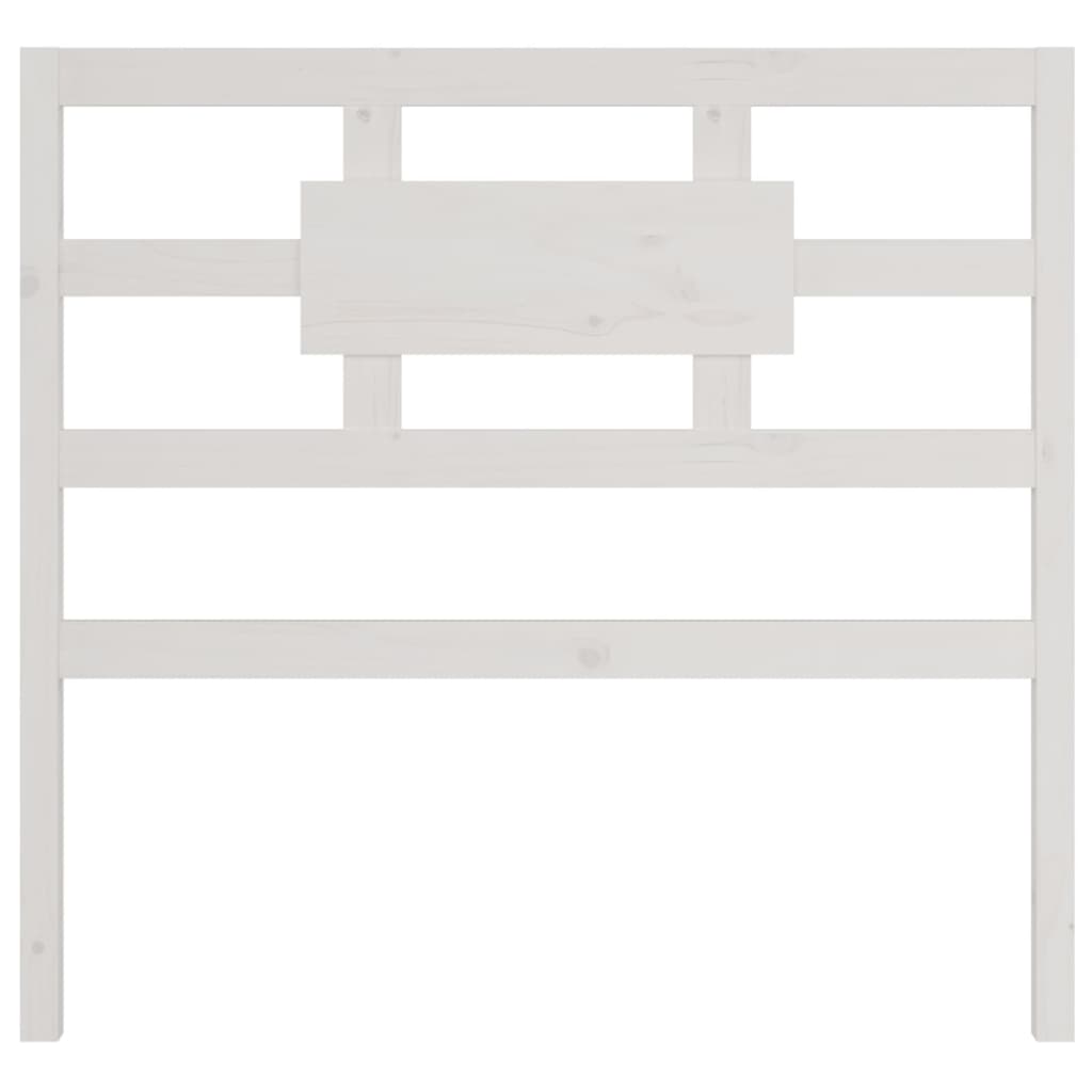 vidaXL Čelo postele bílé 105,5 x 4 x 100 cm masivní borovice
