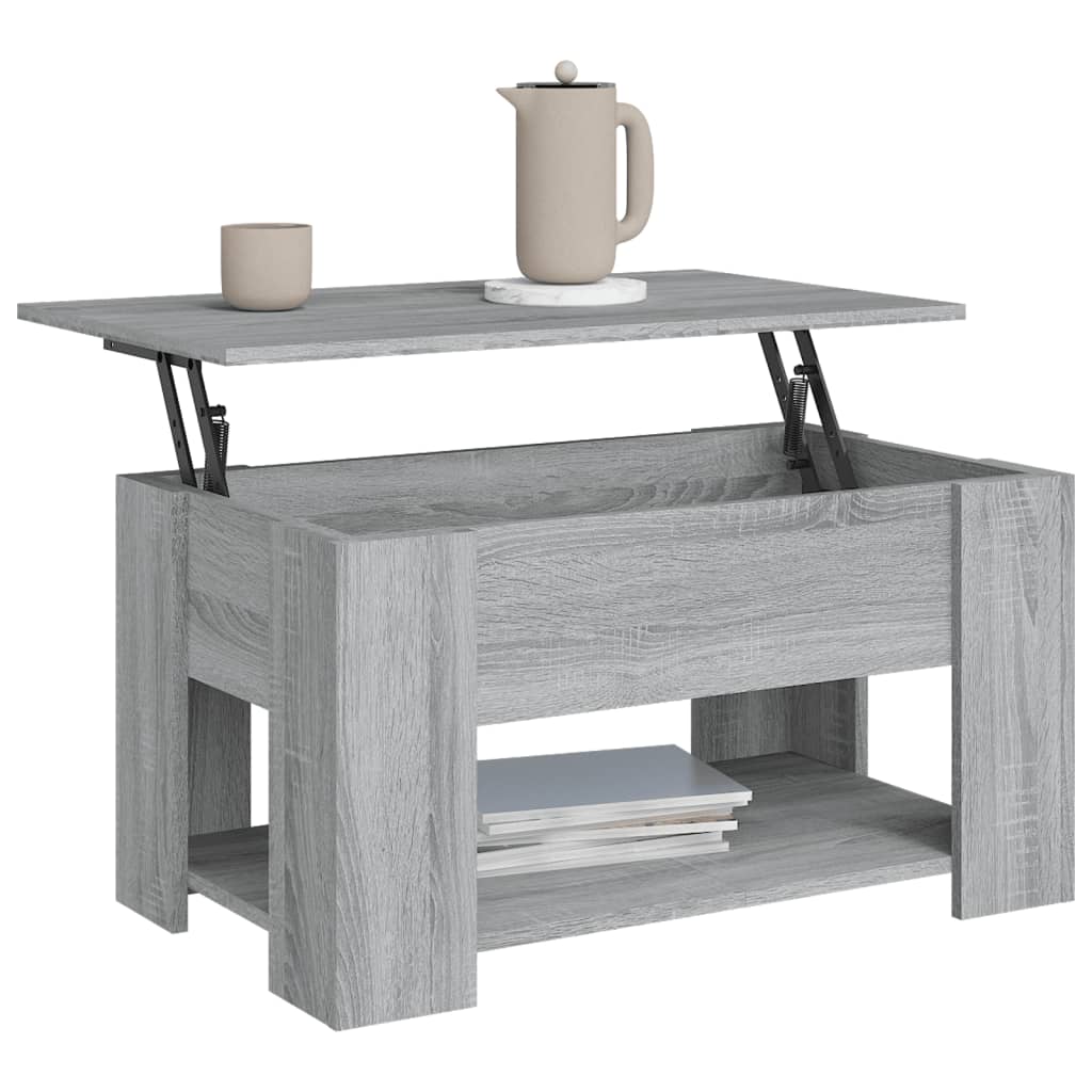 vidaXL Konferenční stolek šedý sonoma 79 x 49 x 41 cm kompozitní dřevo
