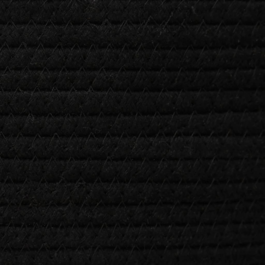vidaXL Úložné koše 2 ks bílé a černé bavlna
