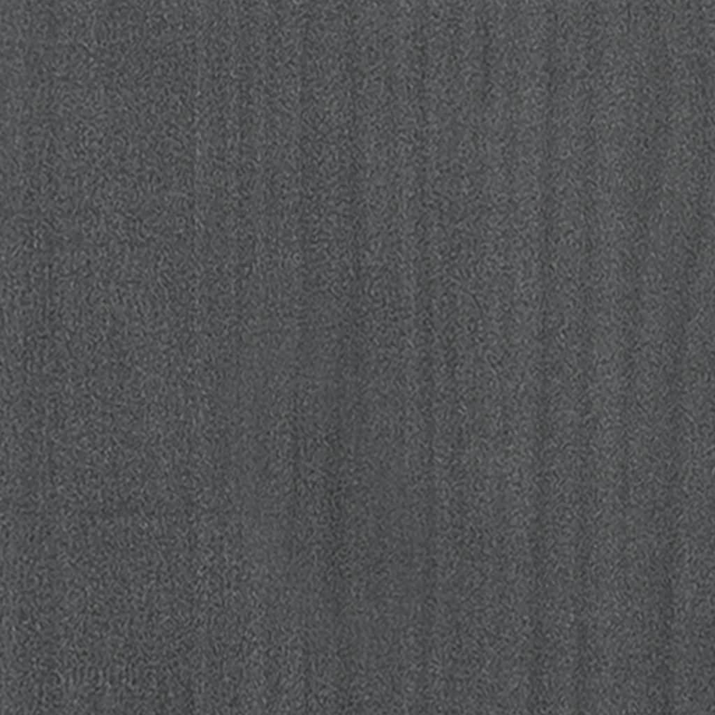 vidaXL Noční stolky 2 ks šedé 40 x 30,5 x 35,5 cm masivní borové dřevo