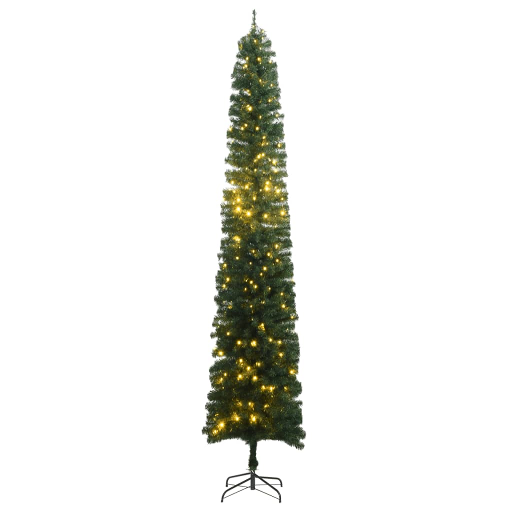 vidaXL Úzký vánoční stromek 300 LED 270 cm