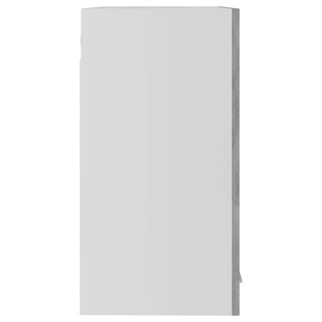 vidaXL Horní skříňka prosklená betonově šedá 60x31x60 cm dřevotříska
