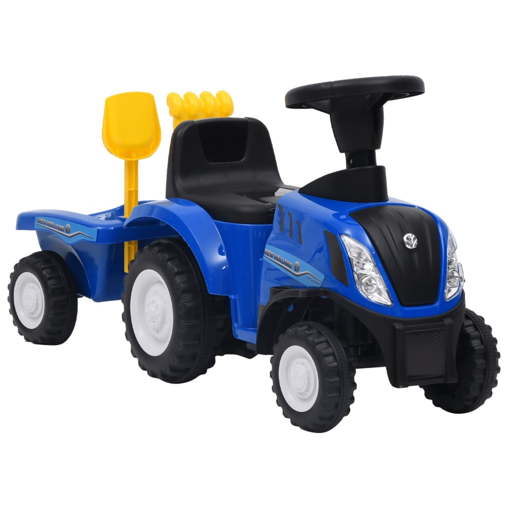 vidaXL Dětský traktor New Holland modrý