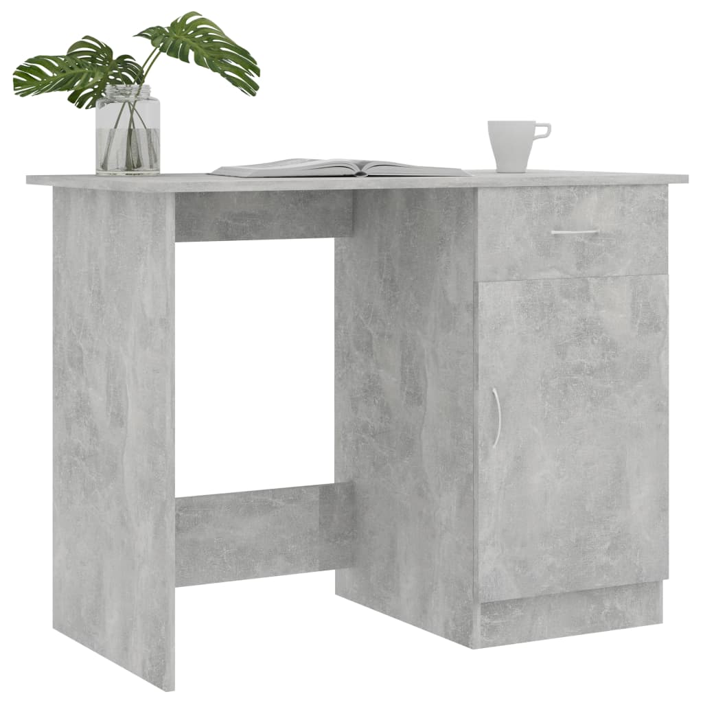 vidaXL Psací stůl betonově šedý 100 x 50 x 76 cm dřevotříska