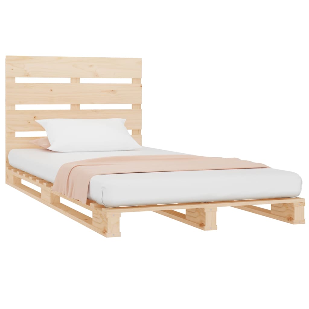 vidaXL Rám postele 75 x 190 cm masivní borovice Small Single