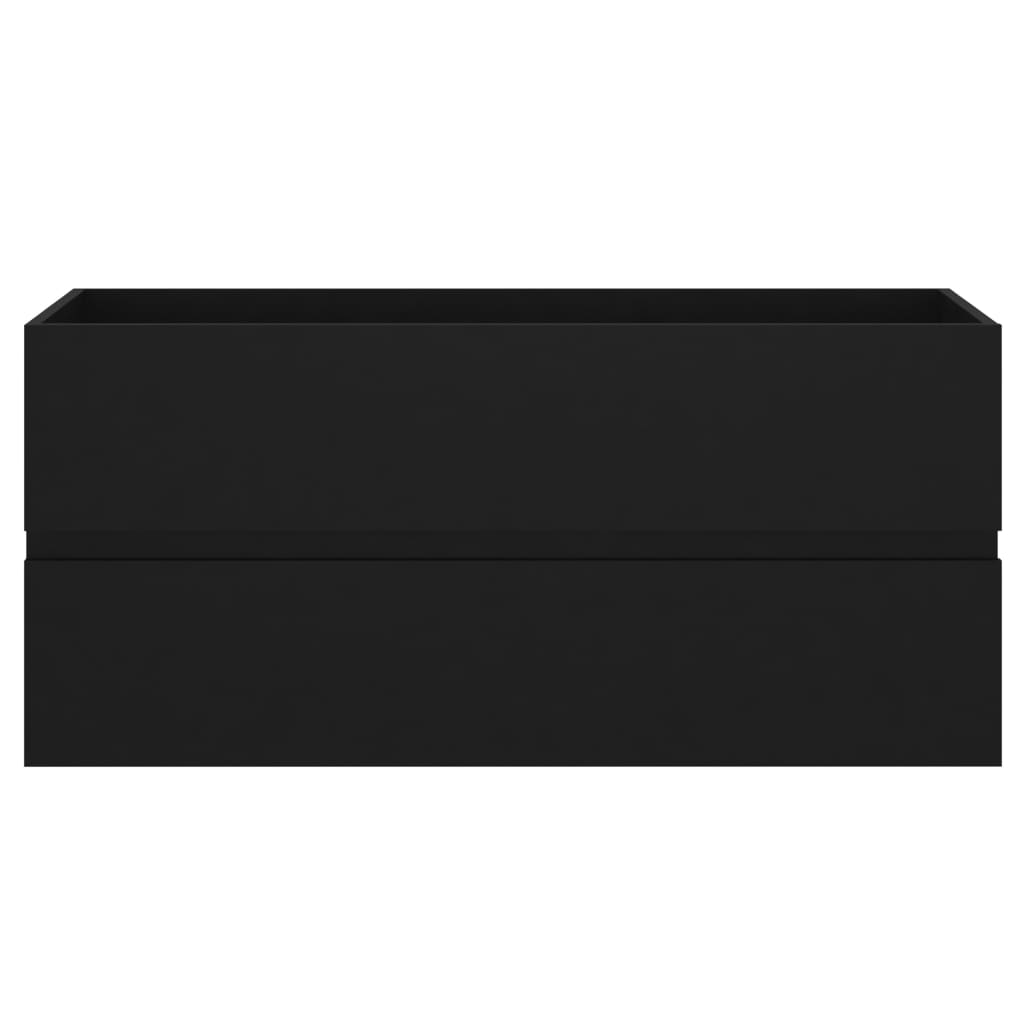 vidaXL Skříňka pod umyvadlo černá 100 x 38,5 x 45 cm dřevotříska