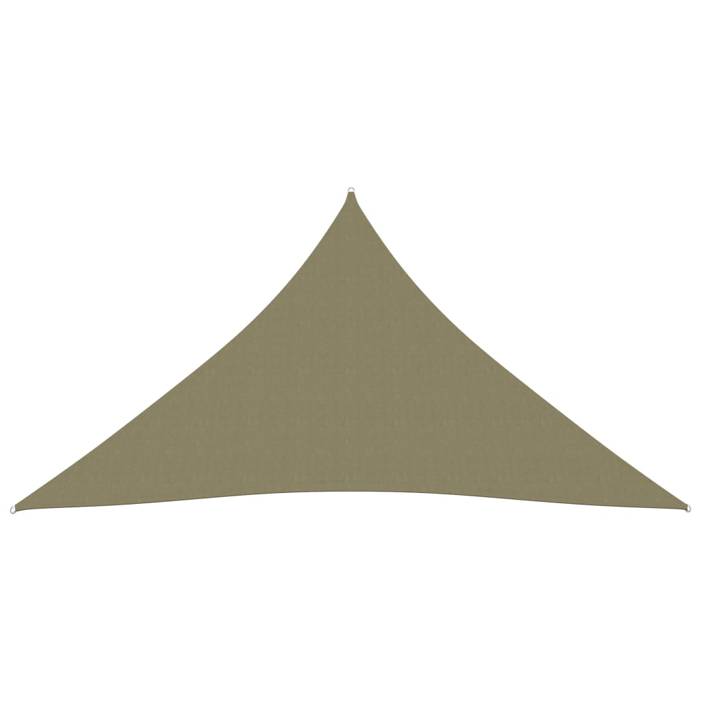 vidaXL Stínící plachta oxfordská látka trojúhelníková 3x4x4 m béžová