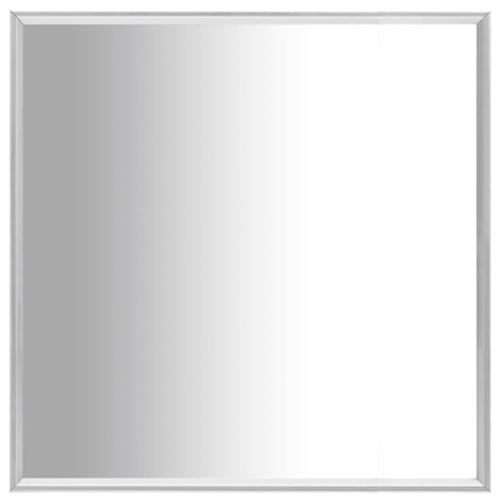 vidaXL Zrcadlo stříbrné 50 x 50 cm