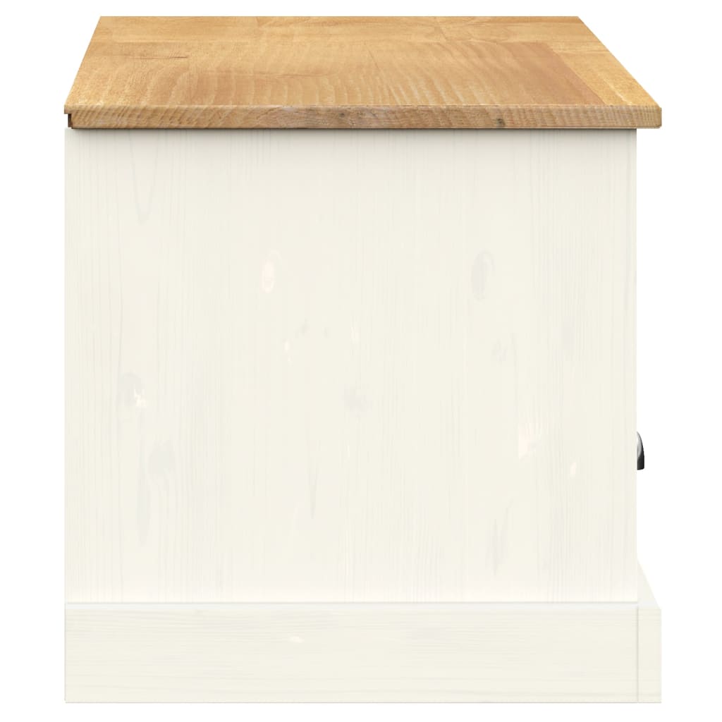 vidaXL TV stolek VIGO bílý 156 x 40 x 40 cm masivní borové dřevo