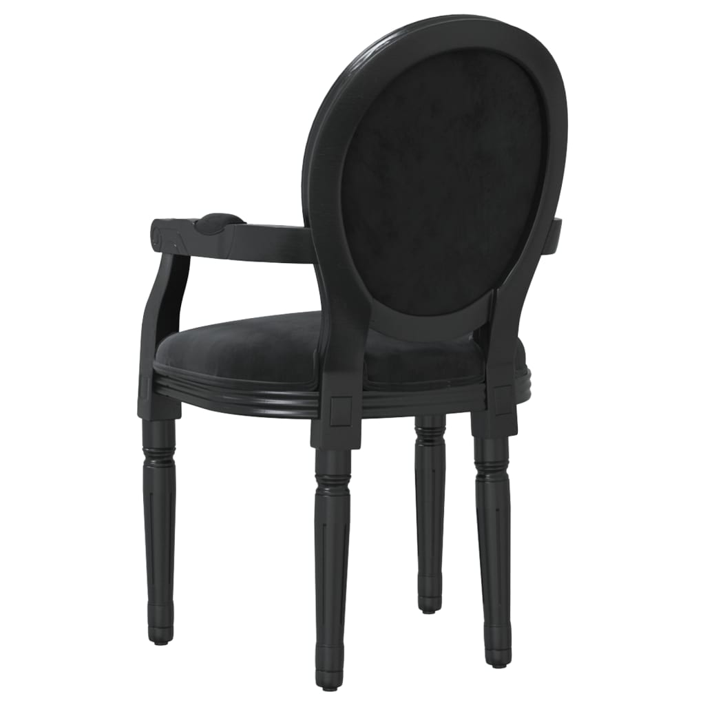 vidaXL Jídelní židle černá 54 x 56 x 96,5 cm samet