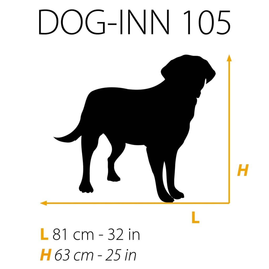 Ferplast Přepravka pro psy Dog-Inn 105 108,5 x 72,7 x 76,8 cm šedá