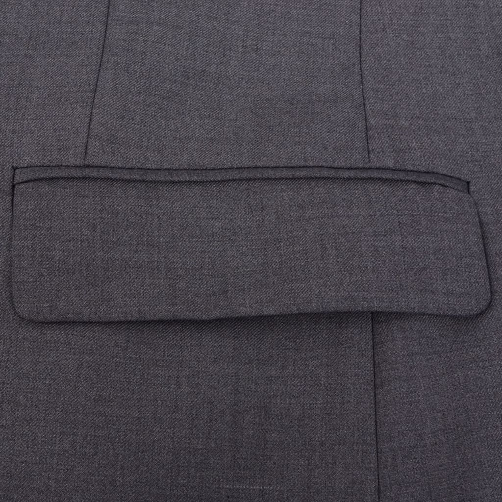 vidaXL Pánský dvoudílný oblek šedý velikost 54