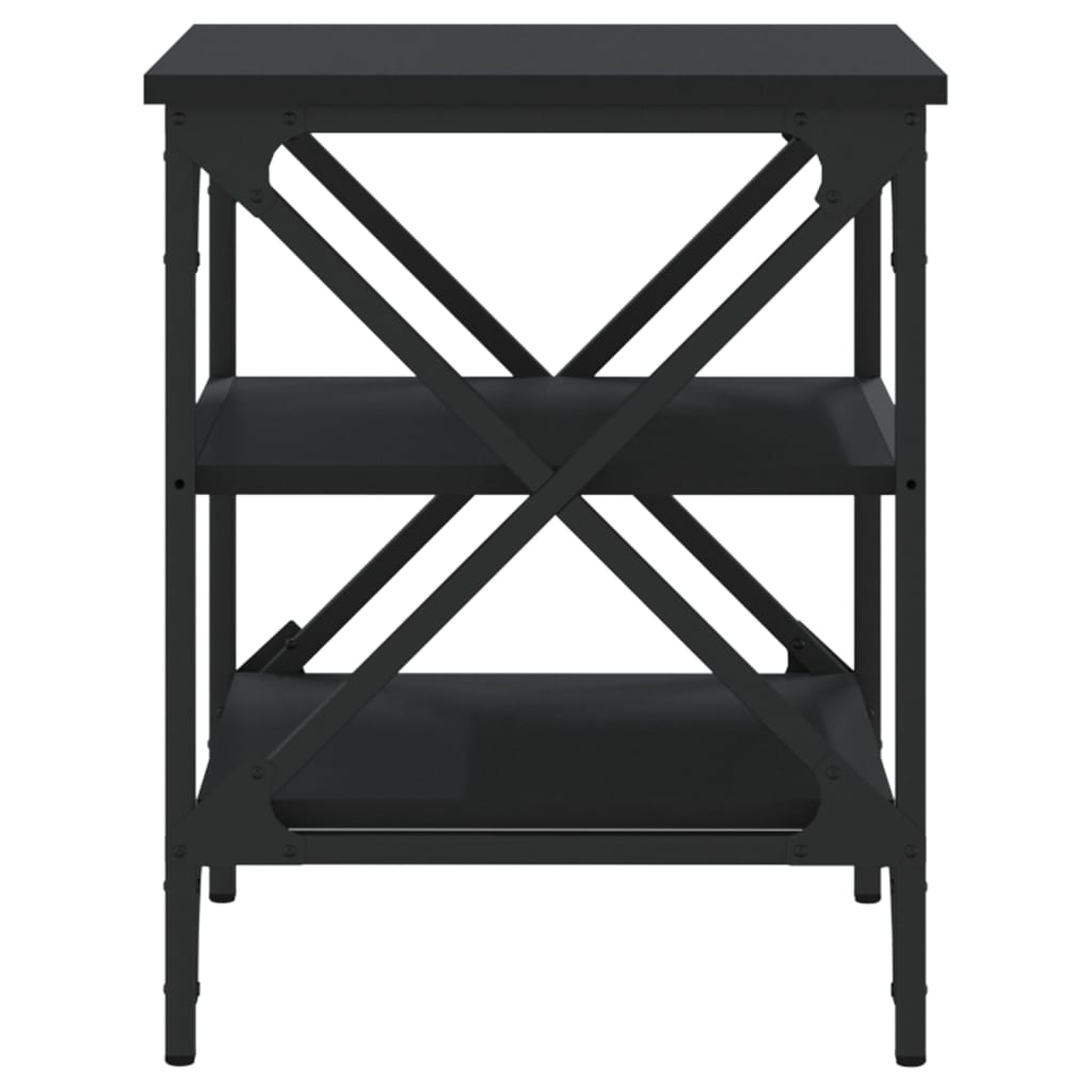 vidaXL Odkládací stolek černý 40 x 42 x 50 cm kompozitní dřevo