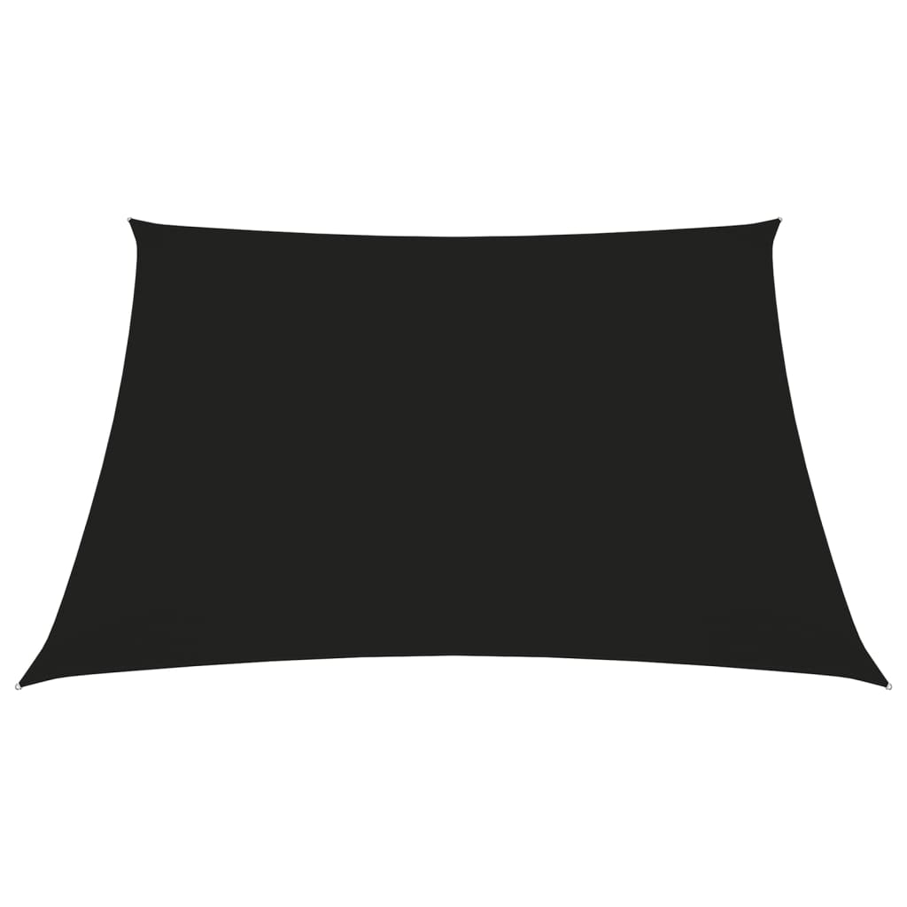 vidaXL Stínící plachta oxfordská látka čtvercová 2 x 2 m černá