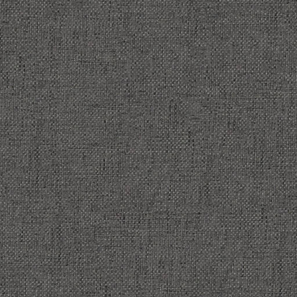 vidaXL Podnožka tmavě šedá 60x60x36 cm textil a umělá kůže