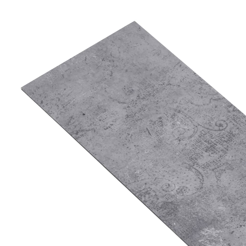 vidaXL Samolepicí podlahová krytina PVC 5,21 m² 2 mm cementově šedá