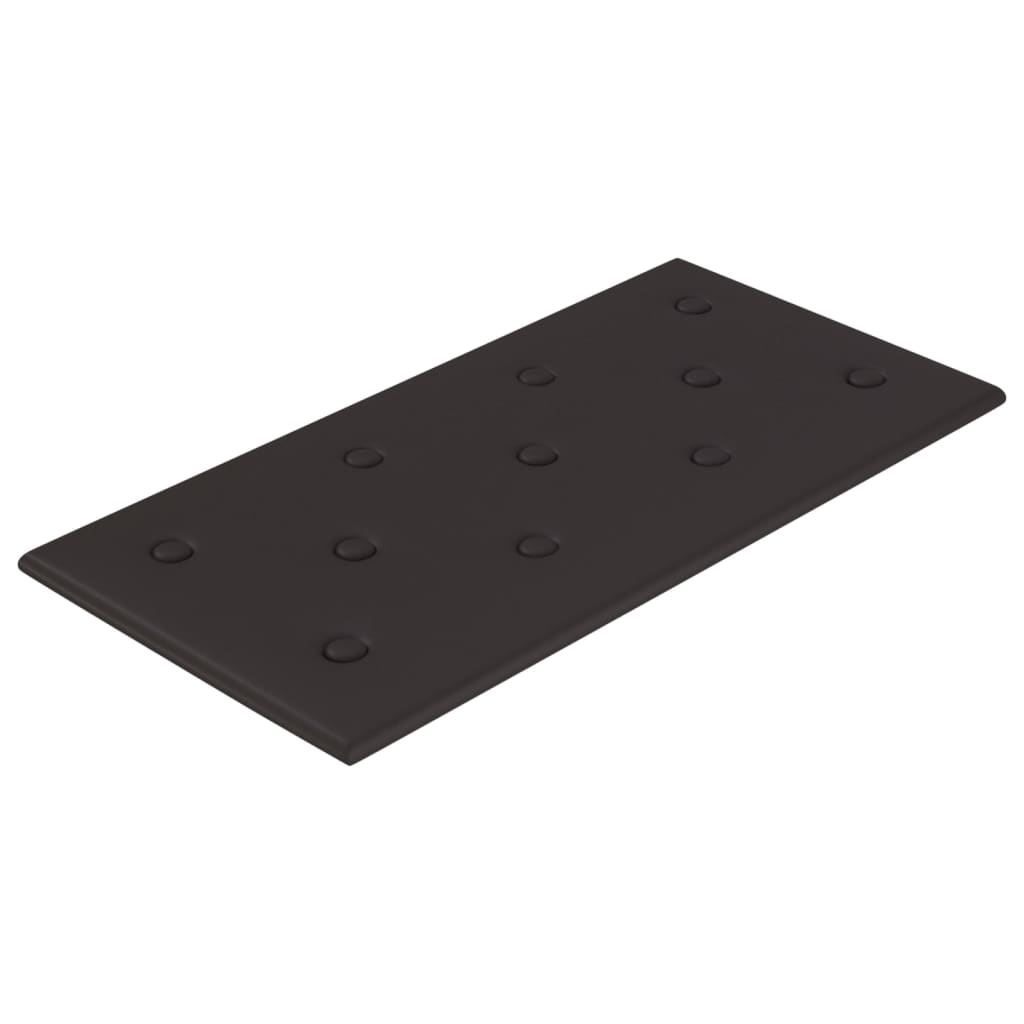 vidaXL Nástěnné panely 12 ks černé 60 x 30 cm umělá kůže 2,16 m²