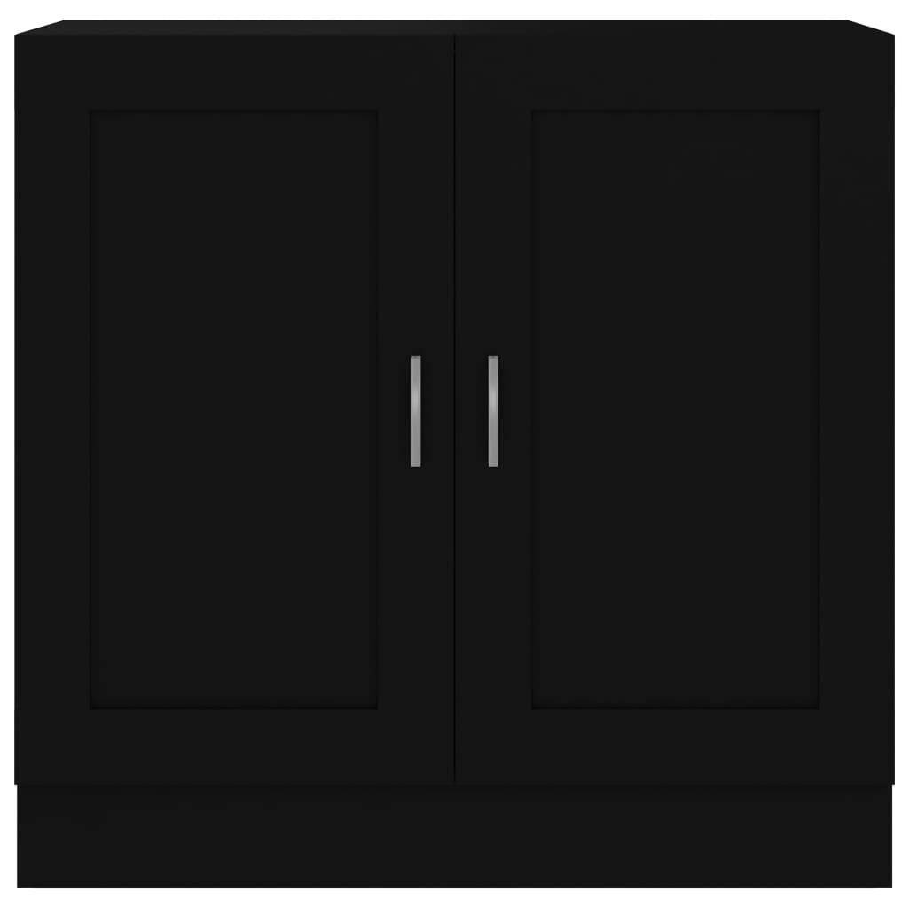 vidaXL Knihovna černá 82,5 x 30,5 x 80 cm dřevotříska